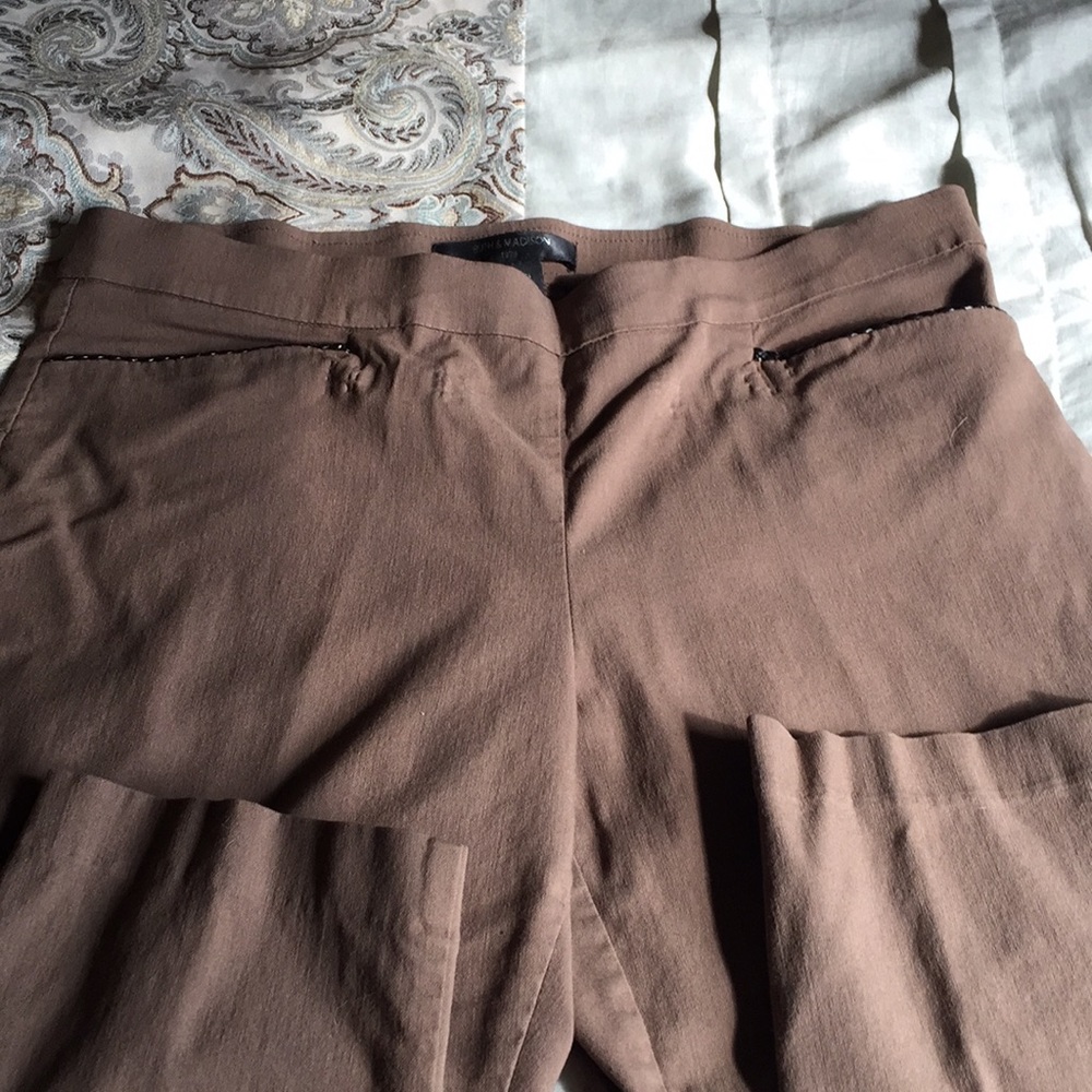Size large brown fitted slacks
